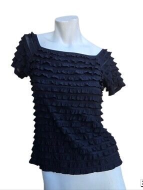Joseph Ribkoff Ruffled Vintage Top